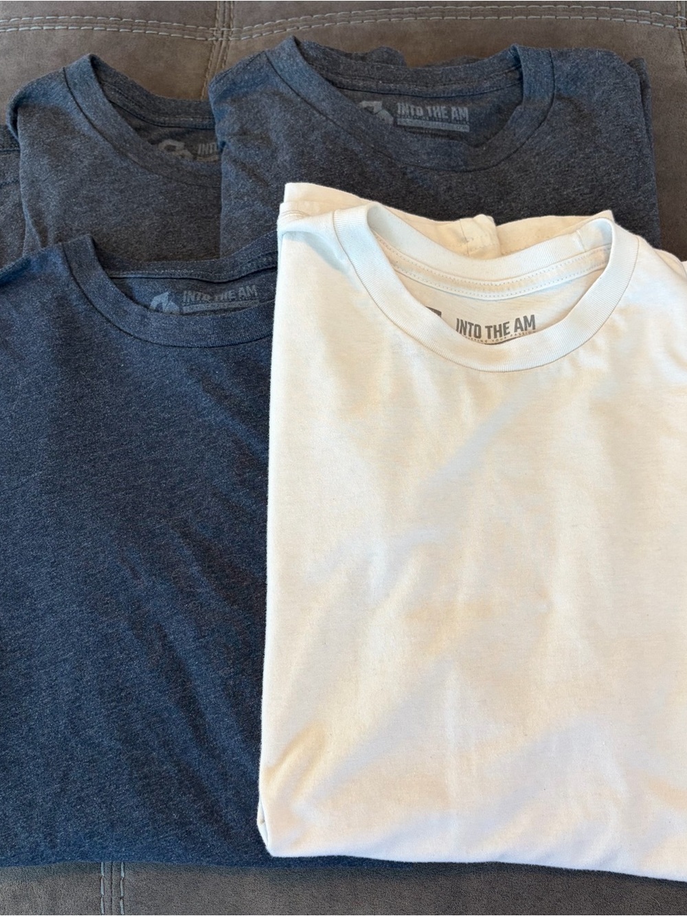 Men’s Into The AM Crew Neck T-Shirt Bundle - 4 pack - no logo